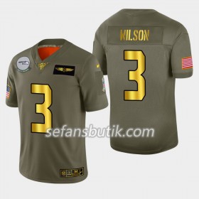 Seattle Seahawks Tröjor Russell Wilson 3 Nike 2019 Salute to Service 100th - Herr